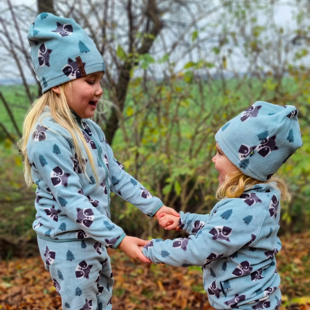 Fleece-Mütze Grün