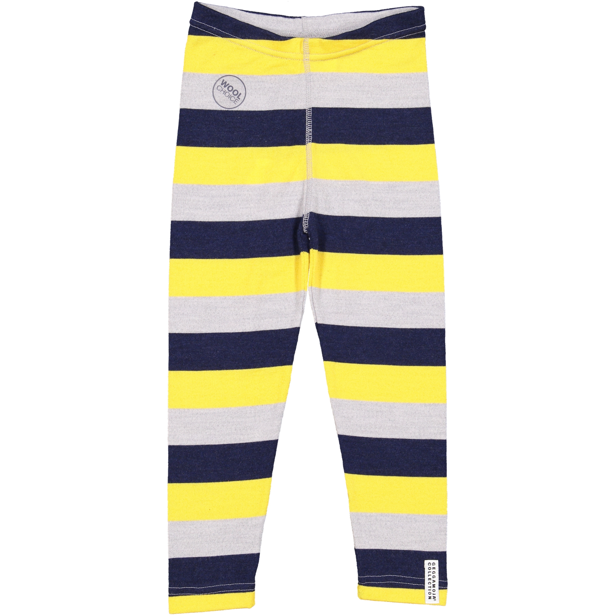 Wool tights Yellow stripe