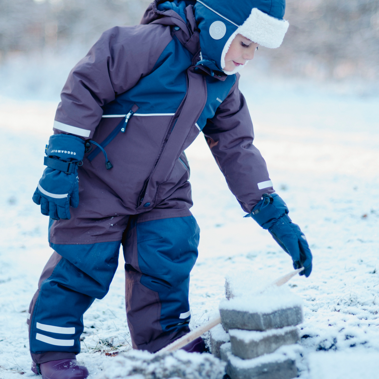 Winteroverall Unifit Braun/Marineblau 98/104
