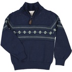 High neck sweater half zip Navy  122/128