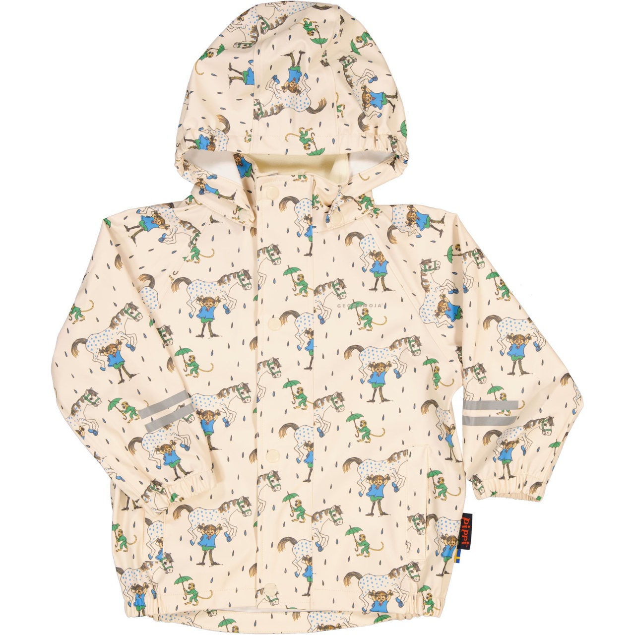 Regnsset Pippi Långstrump Beige 134/140