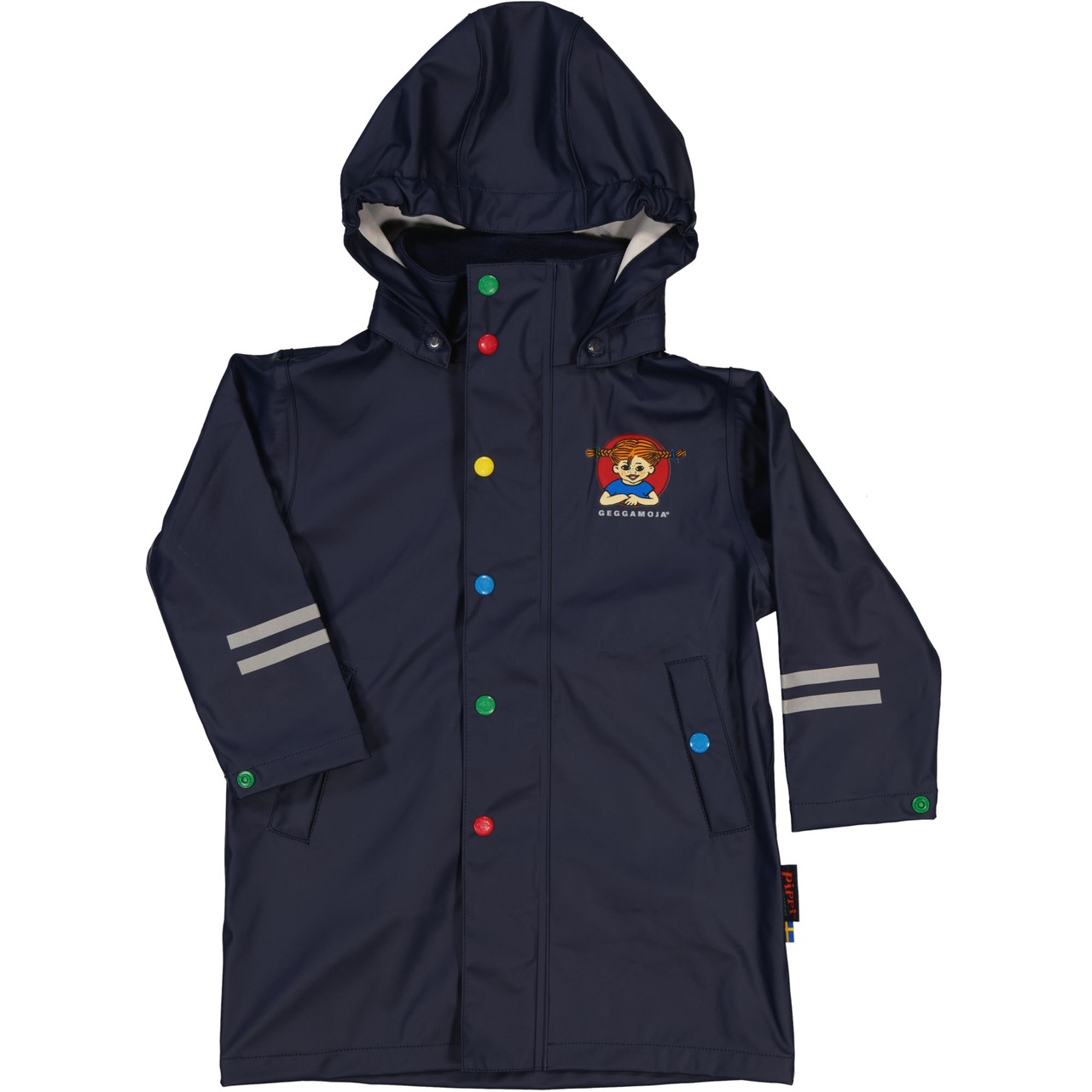 Pippi Longstocking Rain jacket Navy 98/104