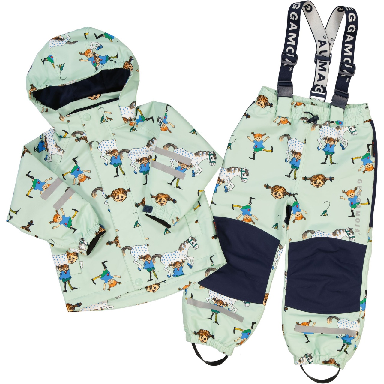 Pippi Langstrumpf shell jacket Mint  110/116