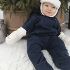 Wind fleece overall Navy 50/56