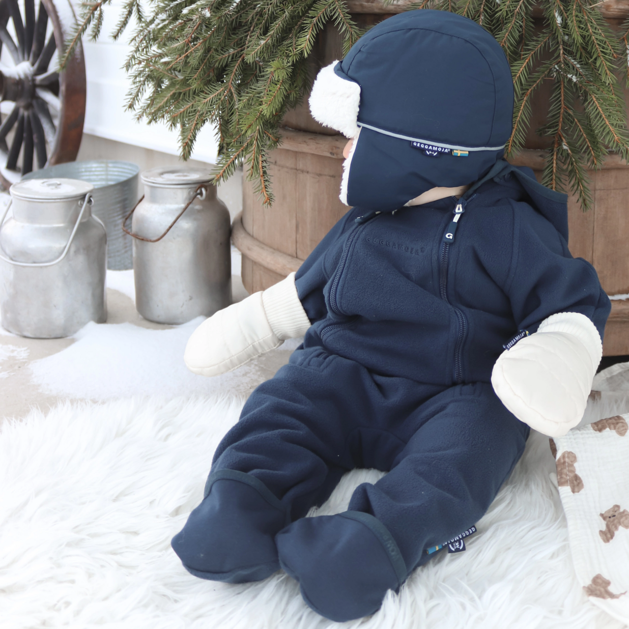 Wind fleece overall Navy 50/56