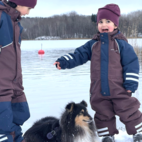 Winteroverall Unitoddler Braun/Marineblau 98/104