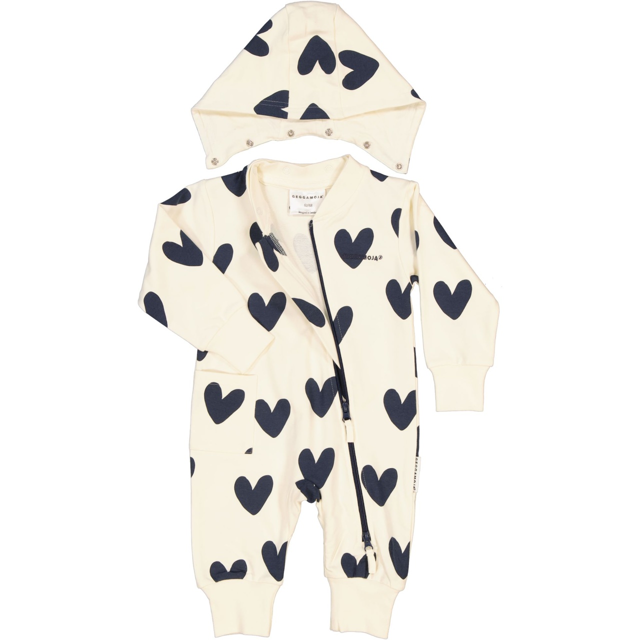 College jumpsuit Navy heart  122/128