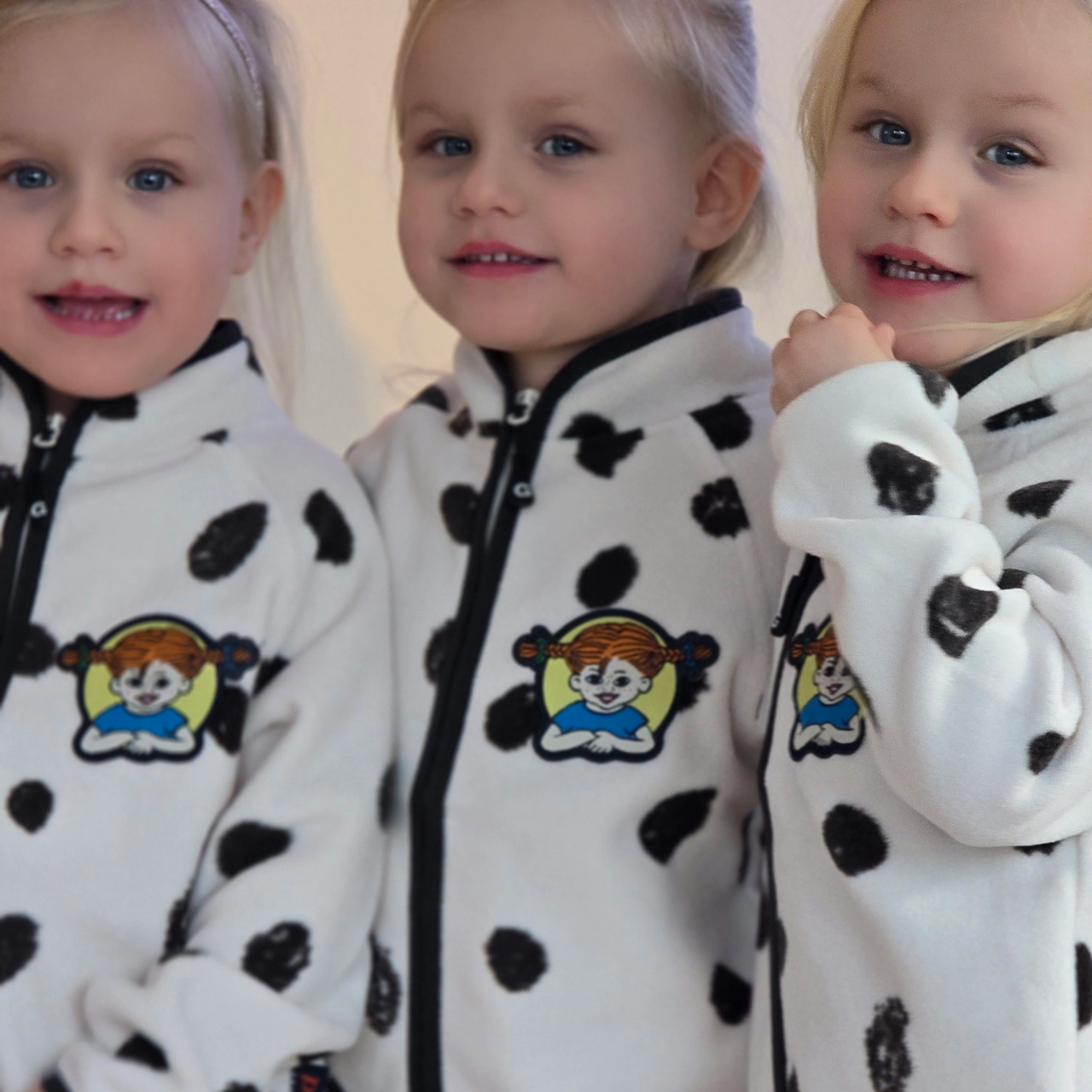 Pipi Pikksukk Fleece jacket Dots  74/80