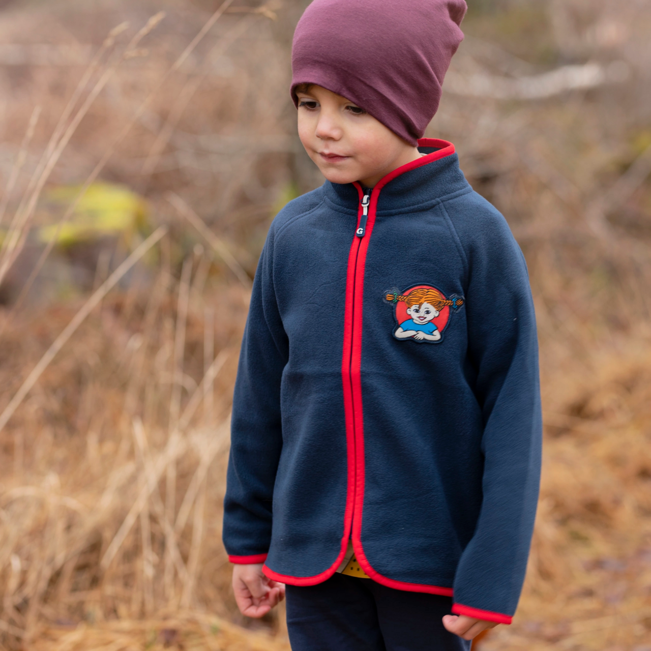 Fleecejacka Pippi Långstrump Navy 74/80