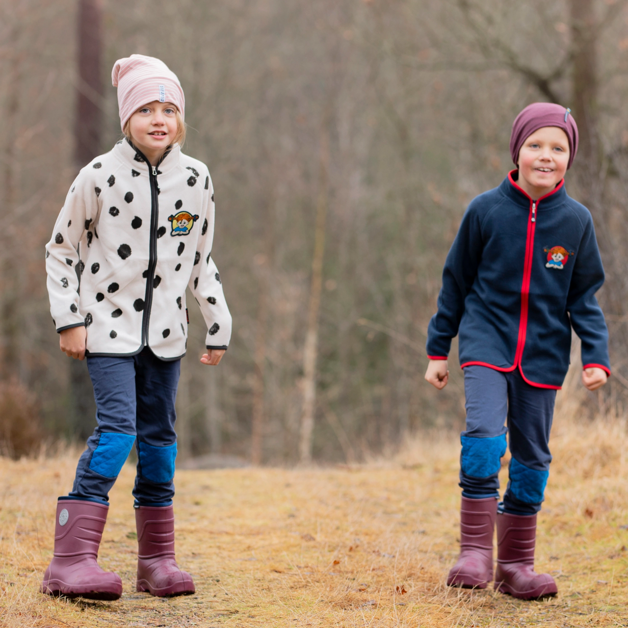 Fleecejacka Pippi Långstrump Navy 74/80