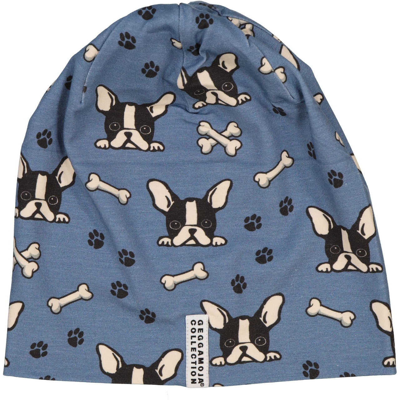 Bamboo beanie Blue Bulldog S 2-4 Year