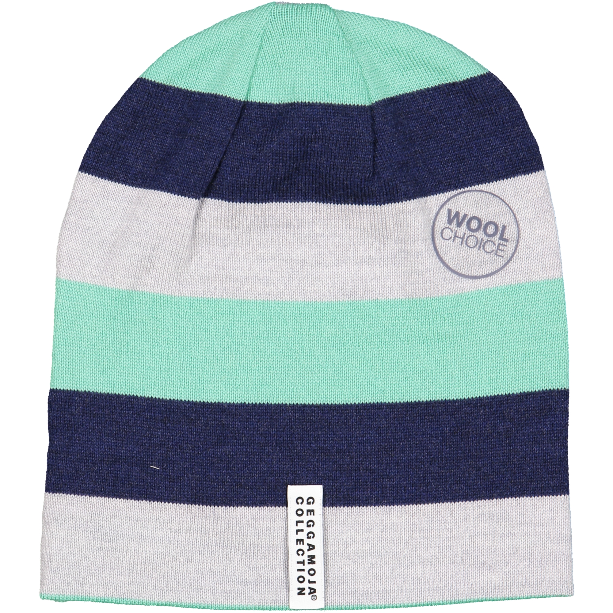 Wool cap Green stripe