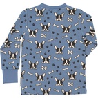 Großvater Pullover Bambu Bulldog Blau 74/80