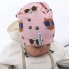 Mössa Bambu Klöver Cool Cats Rosa M 5-6 Year
