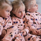 Pyjamas tvådelad Bambu Cool Cats Rosa 74/80