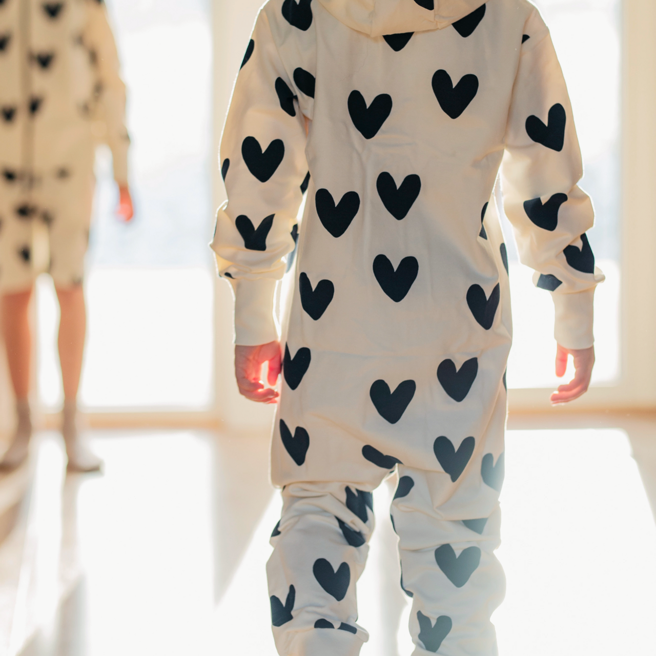 College jumpsuit Navy heart  122/128