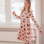 Drehkleid Bambu Cool Cats Rosa 98/104