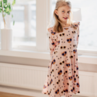 Drehkleid Bambu Cool Cats Rosa