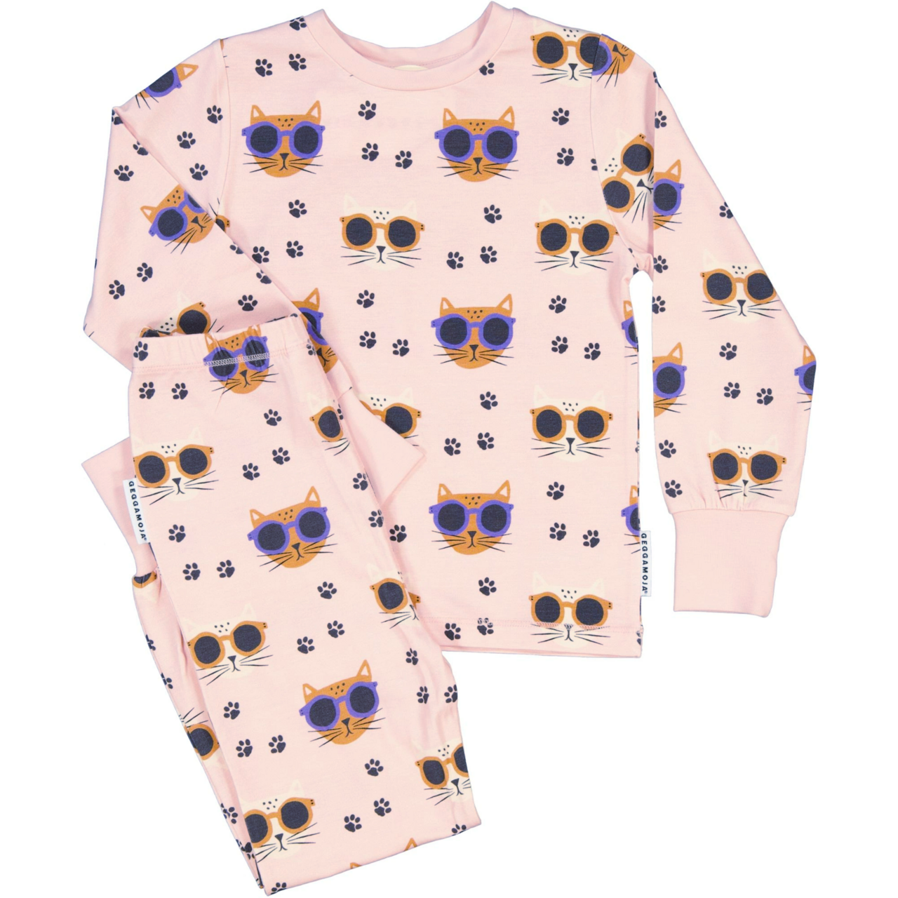Zweiteiliger Pyjama Bambu Cool Cats Rosa