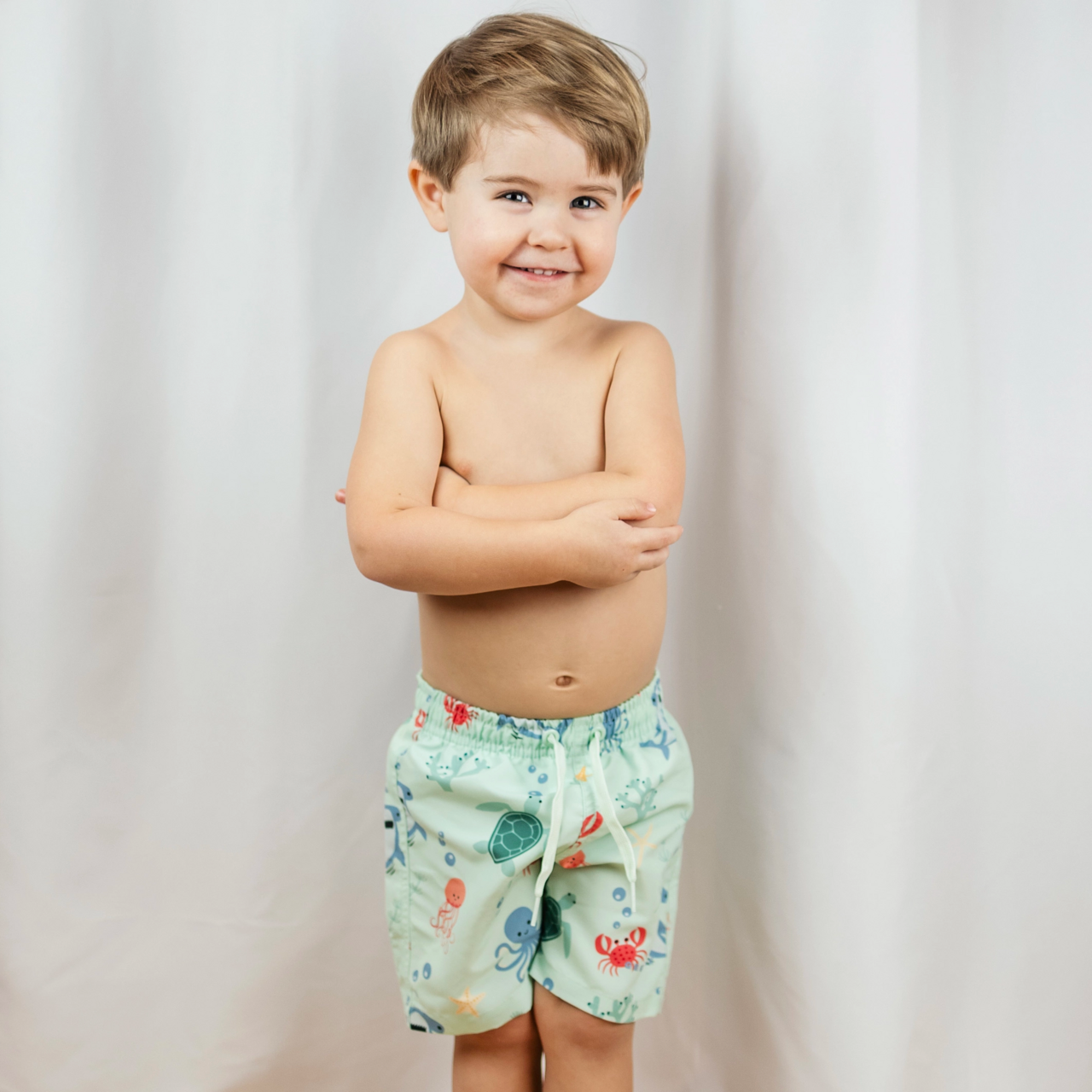 UV-Badehose Meerestiere Blau 74/80