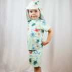 UV-Mütze Meerestiere Blau 0-4M