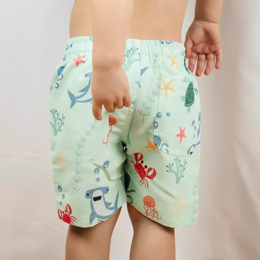UV-Badehose Meerestiere Blau 98/104