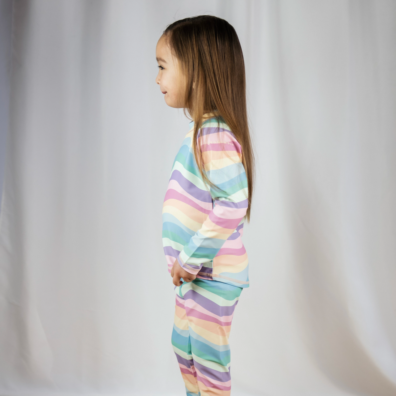UV-Langarmshirt Regenbogen 122/128