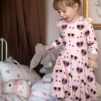 Drehkleid Bambu Cool Cats Rosa