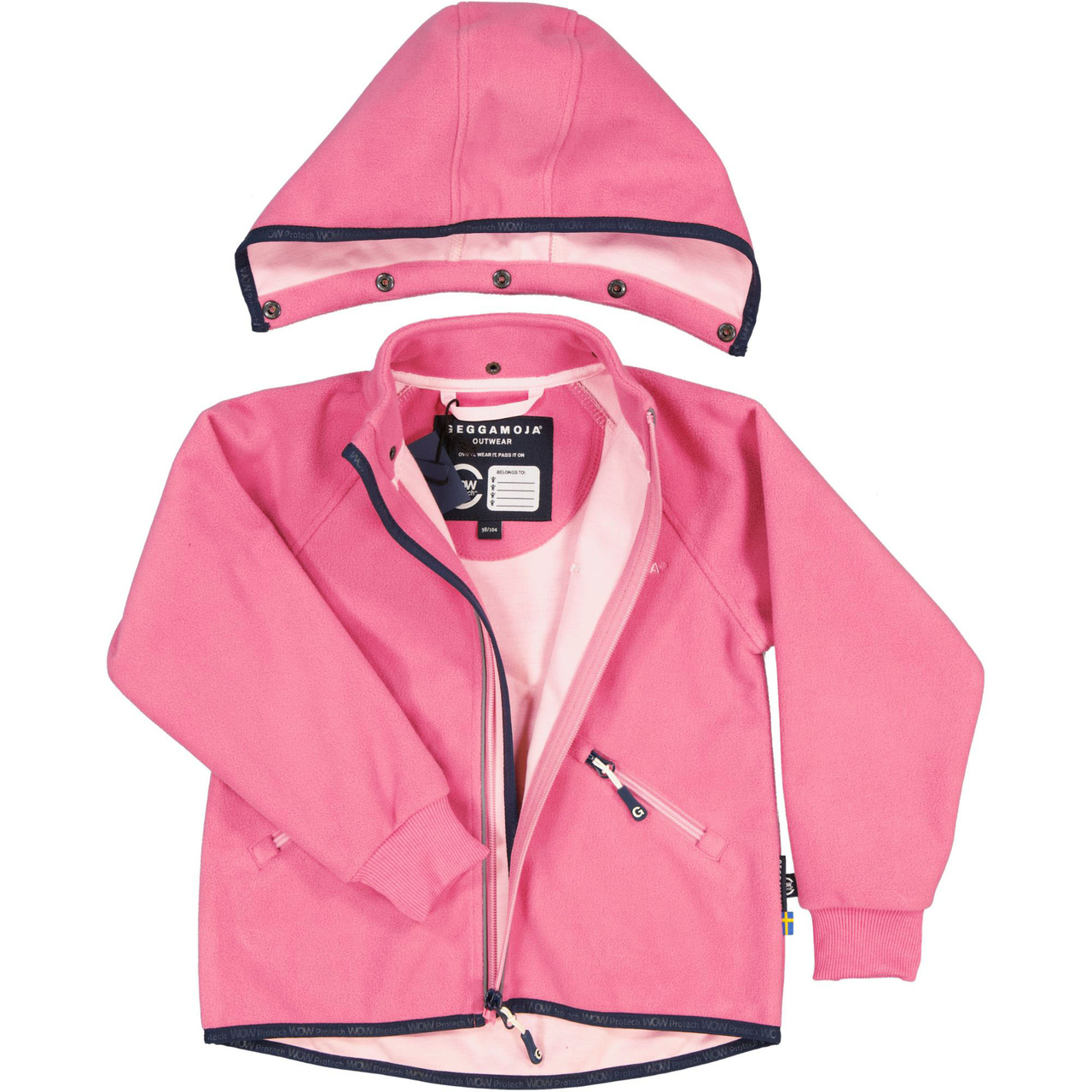 Wind fleece jacket Pink 74/80