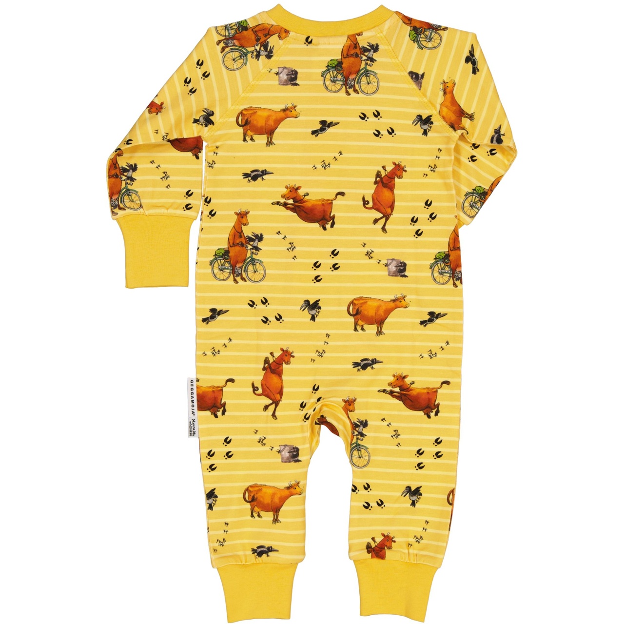 Pyjamas Mamma Mu och Kråkan Gul/Vit 86/92