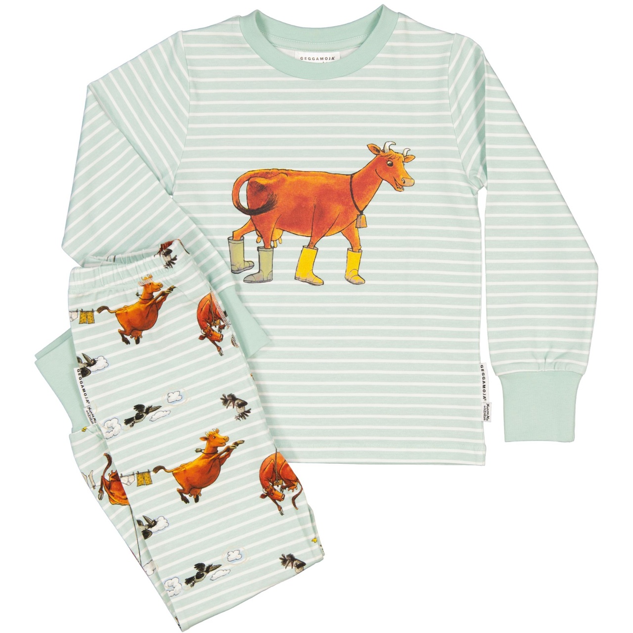 Mama Muh Zweiteiliger Pyjama Mint