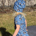 Bamboo beanie Blue Bulldog S 2-4 Year