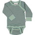 Langarm-Body Grün/Marineblau 74/80