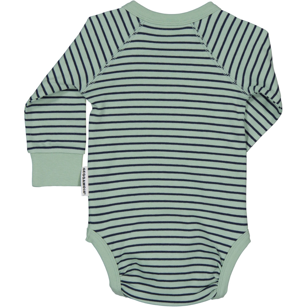 Langarm-Body Grün/Marineblau 74/80