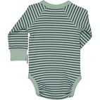 Langarm-Body Grün/Marineblau 74/80