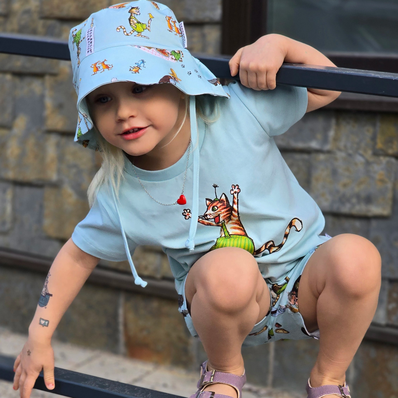 Pettson and Findus Sunny hat Mint 2-6Y