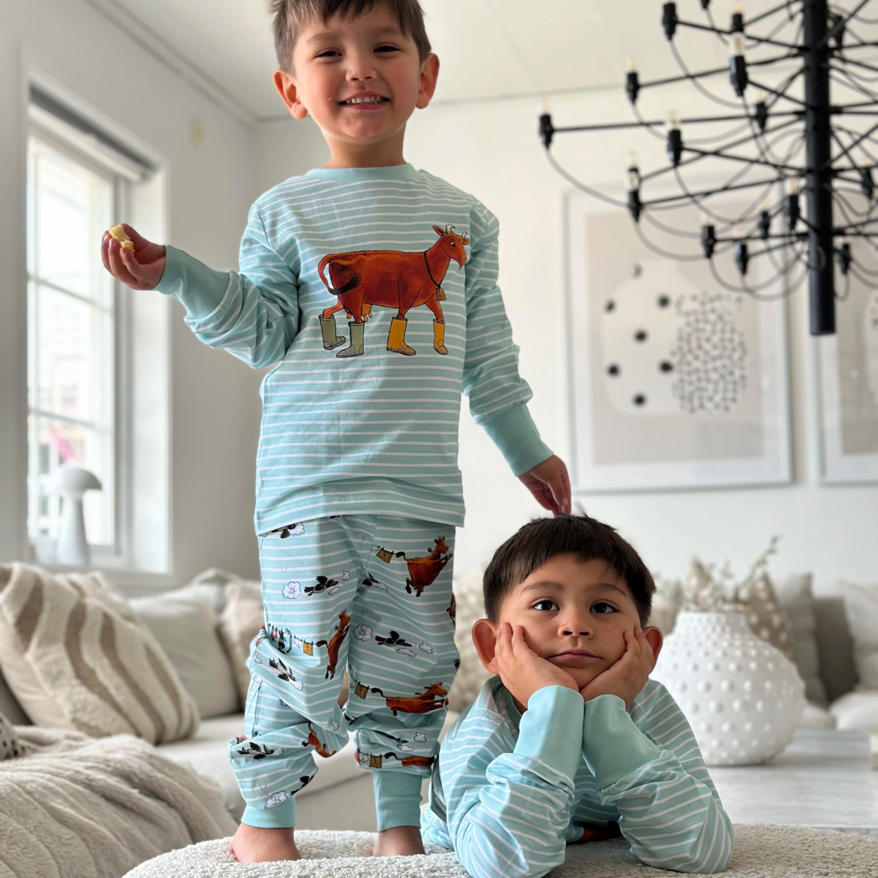 Mama Muh Zweiteiliger Pyjama Mint 74/80
