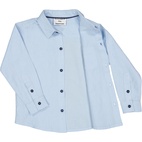 Linen shirt L.S Light blue  98/104