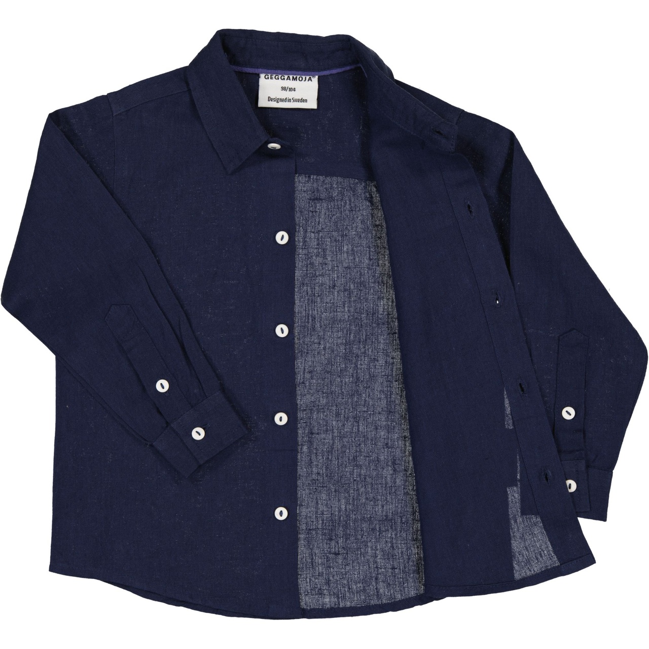 Linen shirt L.S Navy