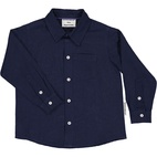 Linen shirt L.S Navy