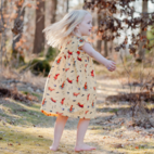 Mamma Mu flounce dress Yellow  86/92