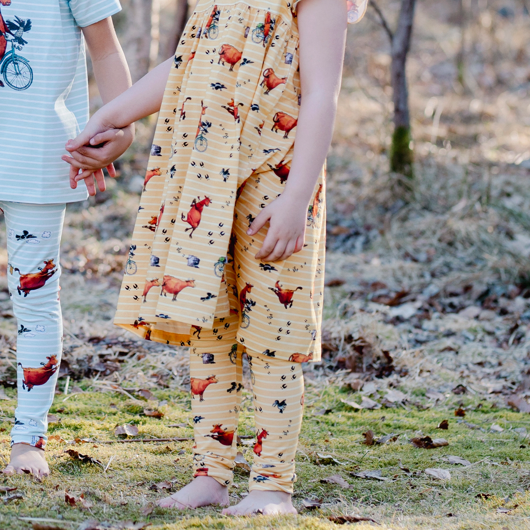 Leggings Mamma Mu och Kråkan Gul/Vit