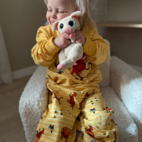 Tvådelad Pyjamas Mamma Mu och Kråkan Gul/Vit