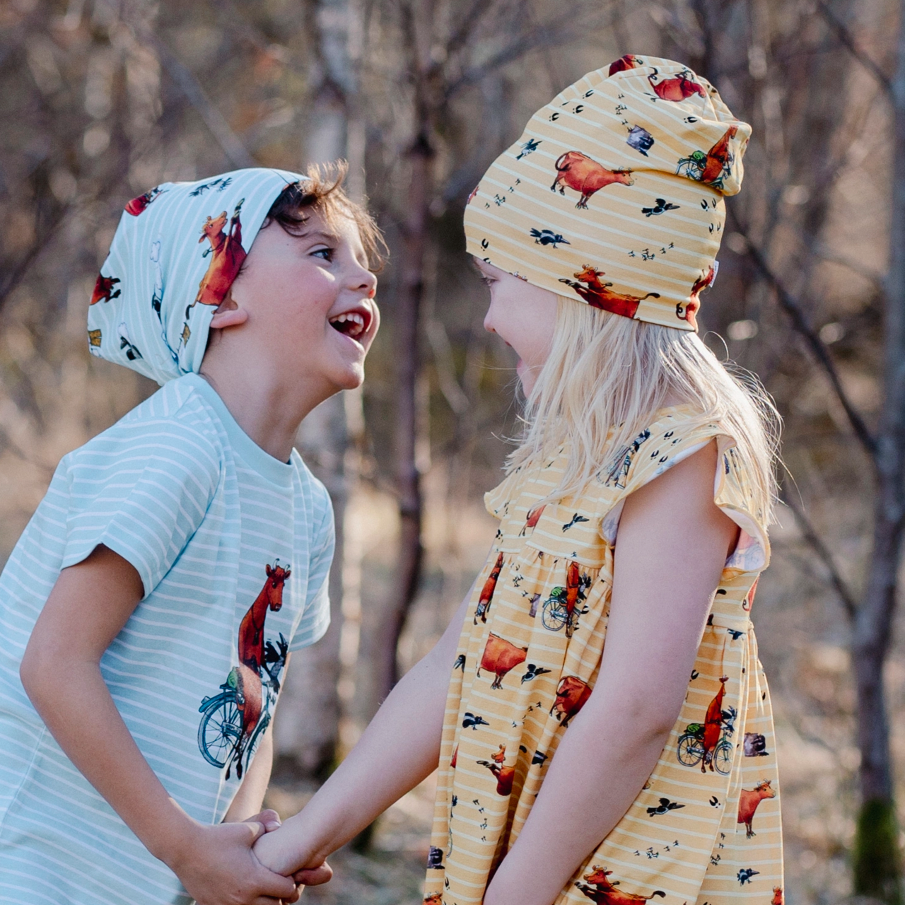 Mamma Muu ja Varese Müts Kollane XXS 6-12 m