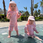 UV-Suit Pink Leo  134/140