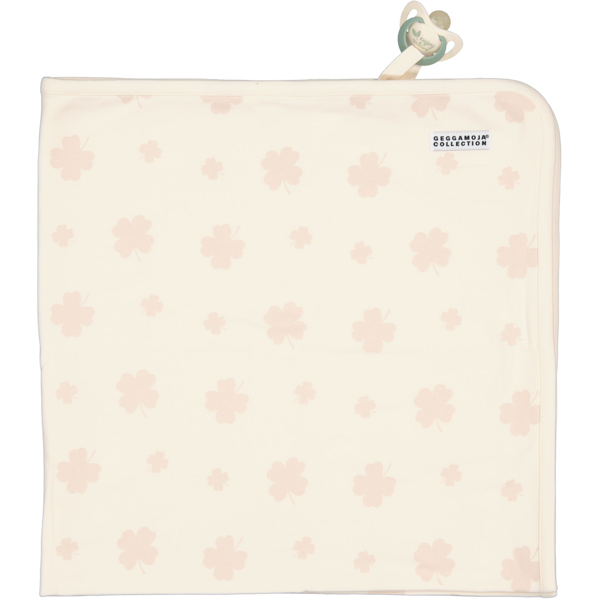 Bambus Babydecke Beige Kleeblatt