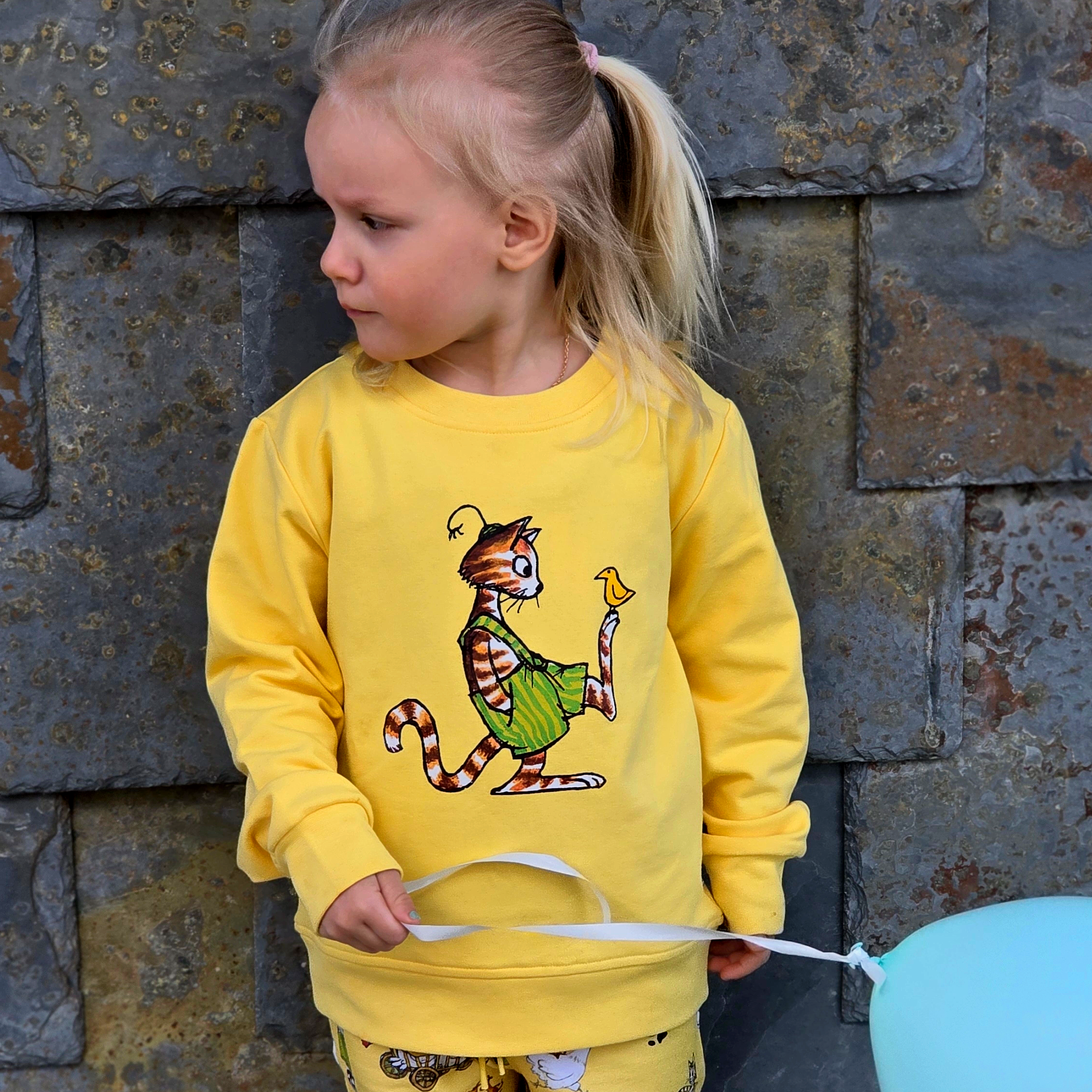College Sweater Pettson och Findus Gul