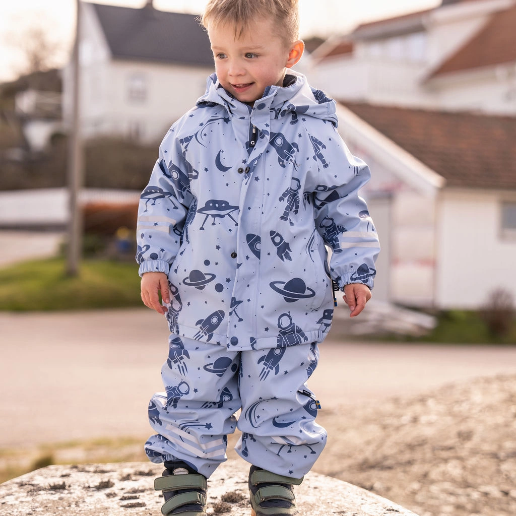 Rain set fleece Blue Astro 10 98/104