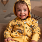 Pettersson und Findus College-Hoodie Gelb 98/104