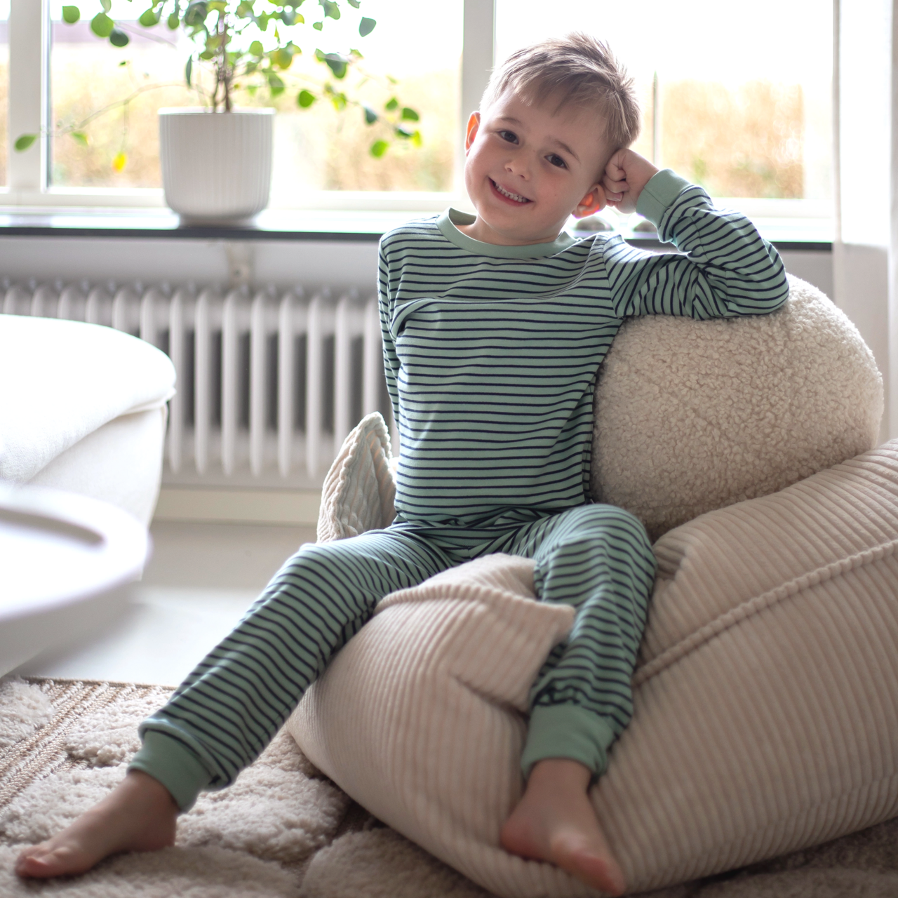 Two piece pyjamas Green/navy str  74/80